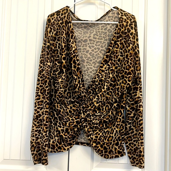 Fashion Nova Leopard print Fashion Casual Print Long-Sleeved Two-Piece Suit. - Picture 1 of 2
